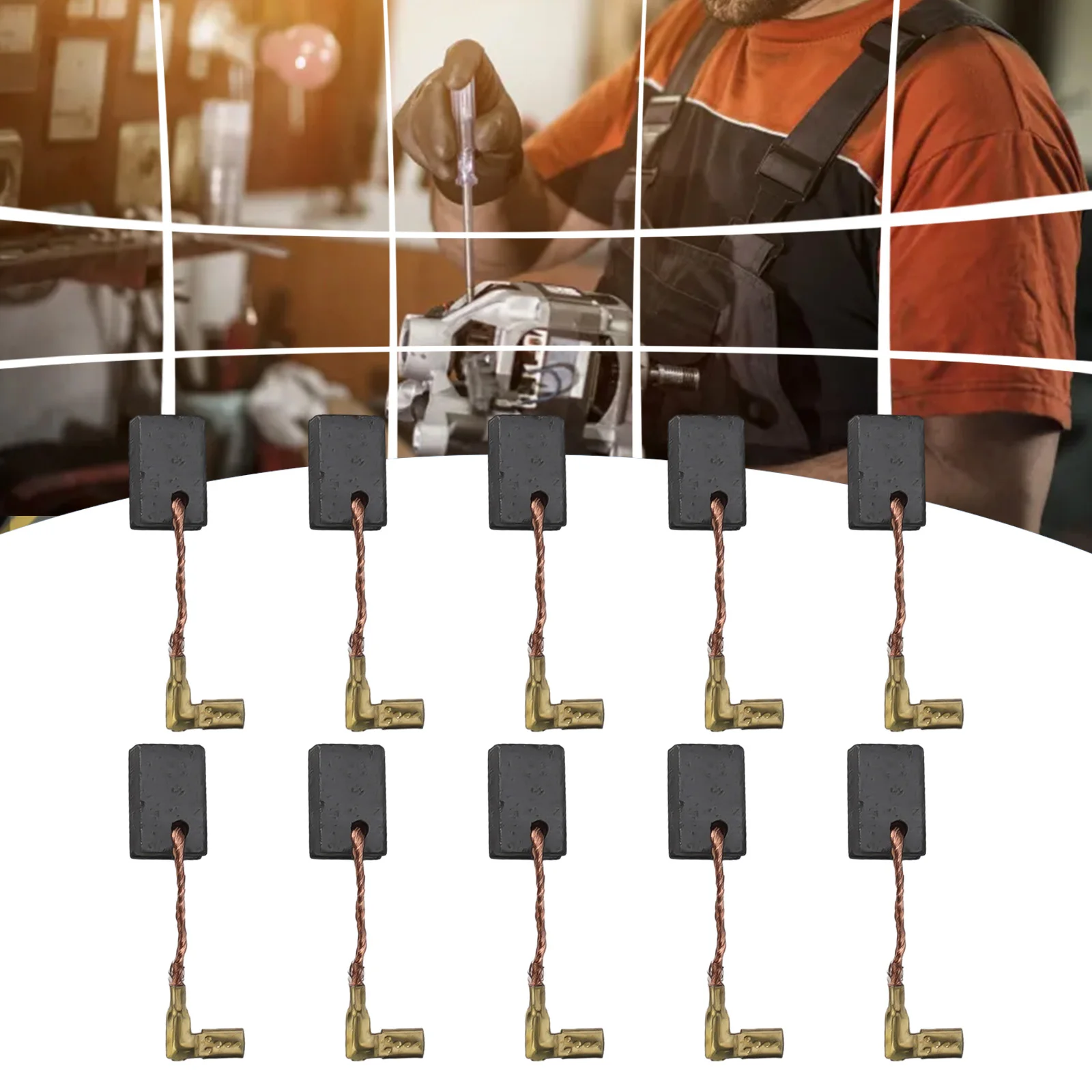 5 шт. угольные щетки 6913 мм для угловой шлифовальной машины Ga 5030 Cb-459 сменные