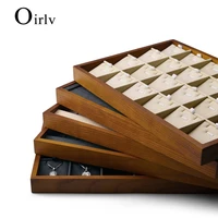 oirlv jewelry tray jewelry display tray solid wood ring necklace bracelet storage tray shop use pallet
