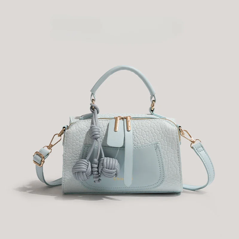 Ледяная синяя сумка-подушка загадка новинка 2024 женская сумка на одно плечо через