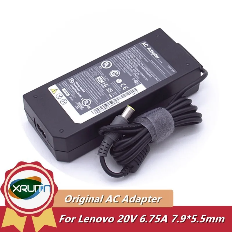 

Original 20V 6.75A 135W AC Adapter Charger For Lenovo ThinkPad W510 T520 T510i T510 Power Supply 45N0055 45N0058 45N0059 45N0057
