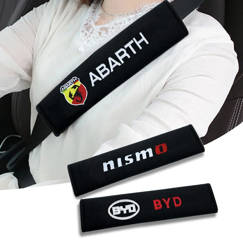 

2pcs Car Safety Belt Cover Interior Seat Belt Pad Case For Mercedes AMG GLA GLC GLE GLS GT A C E G S Class W177 W210 W211 Goods