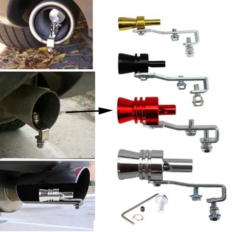 

Universal Sound Simulator Car Turbo Sound Whistle S/M/L/XL Vehicle Refit Device Exhaust Pipe Car TurbMuffler Auto Accessories