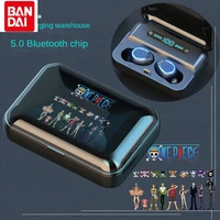 bandai anime one piece mens and womens earplugs durable wireless headphones comes with charging portable sports headphones