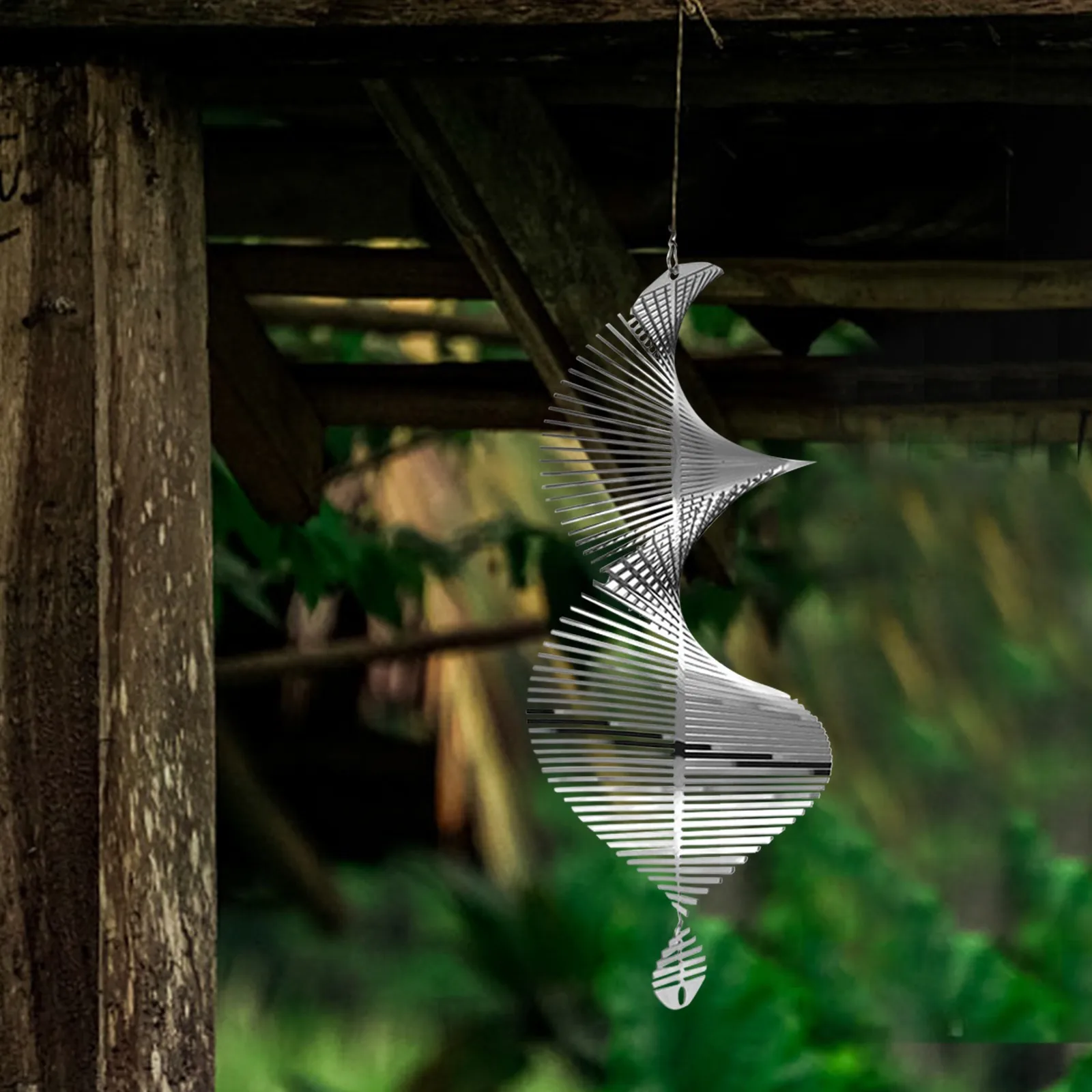 3D вращающаяся ветровая подвеска-колокольчик струящийся светильник эффект