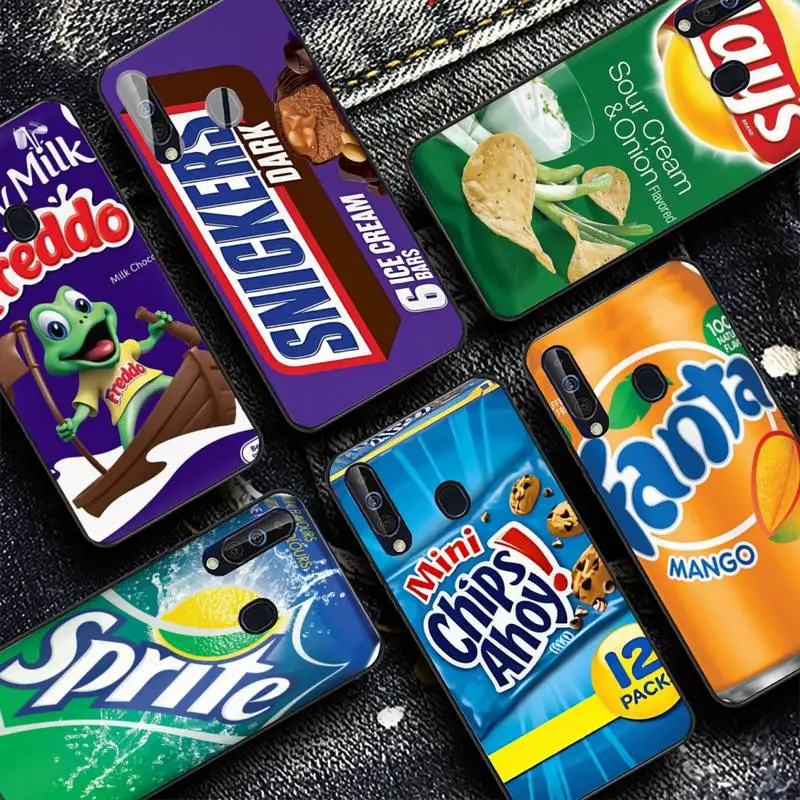 

Chocolate Biscuit Milk Drink Phone Case for Samsung A51 01 50 71 21S 70 31 40 30 10 20 S E 11 91 A7 A8 2018