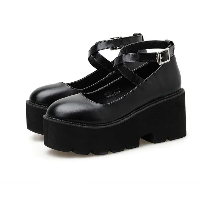 

Туфли-лодочки женские из экокожи, на платформе и каблуке