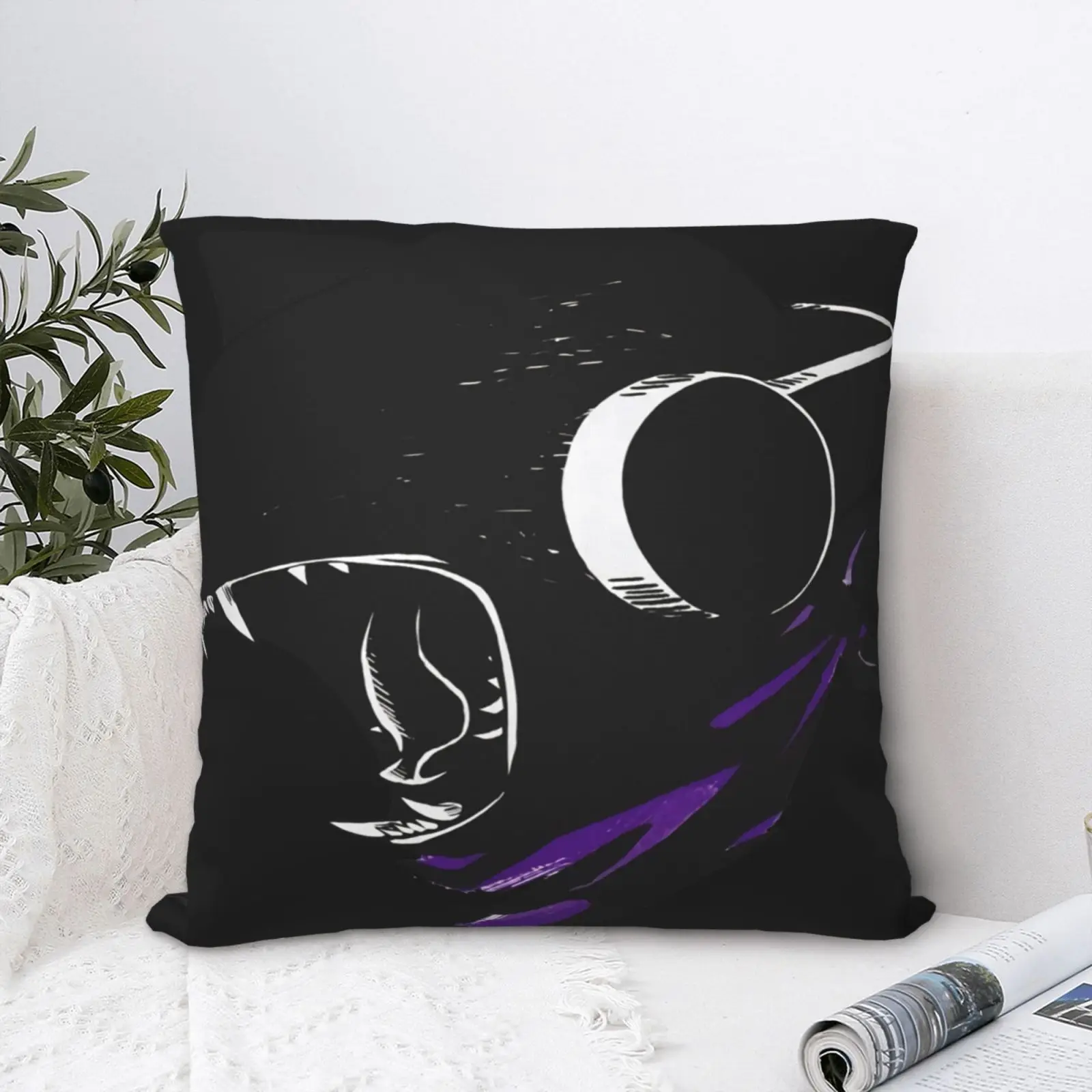 

Наволочка для подушки Monstercat Uncaged V1, аниме-наволочка, белые и черные персонализированные диванные подушки, искусственная подушка, чехол для д...