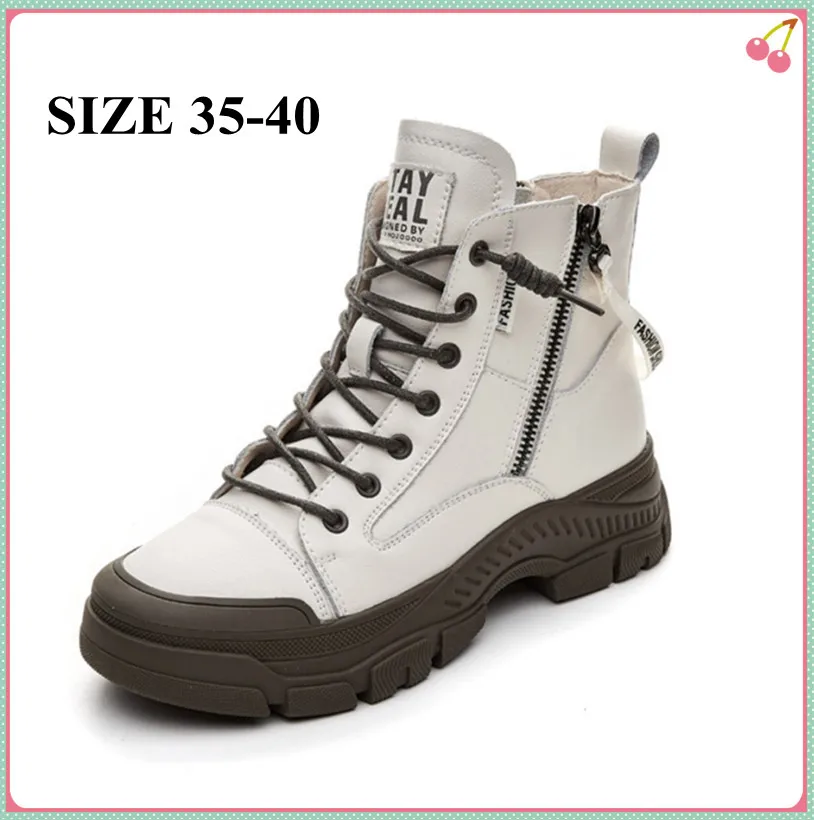 

Winter Martin Boots Women's Flat Shoes High-Top Shoes All-Match Casual Women's Platform Short Boots Women's Shoes 795