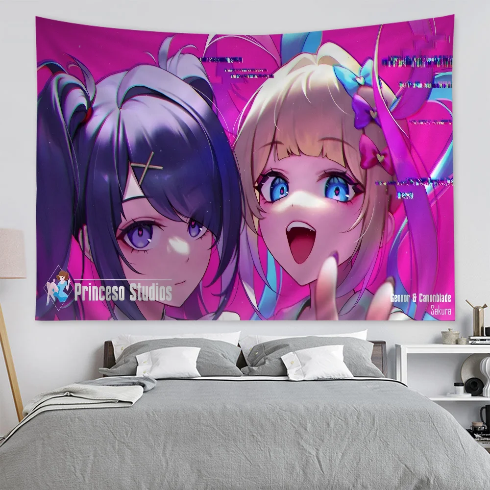 N-Needy Girl O-Overdose игровой график гобелен для гостиной домашний декор в общежитии