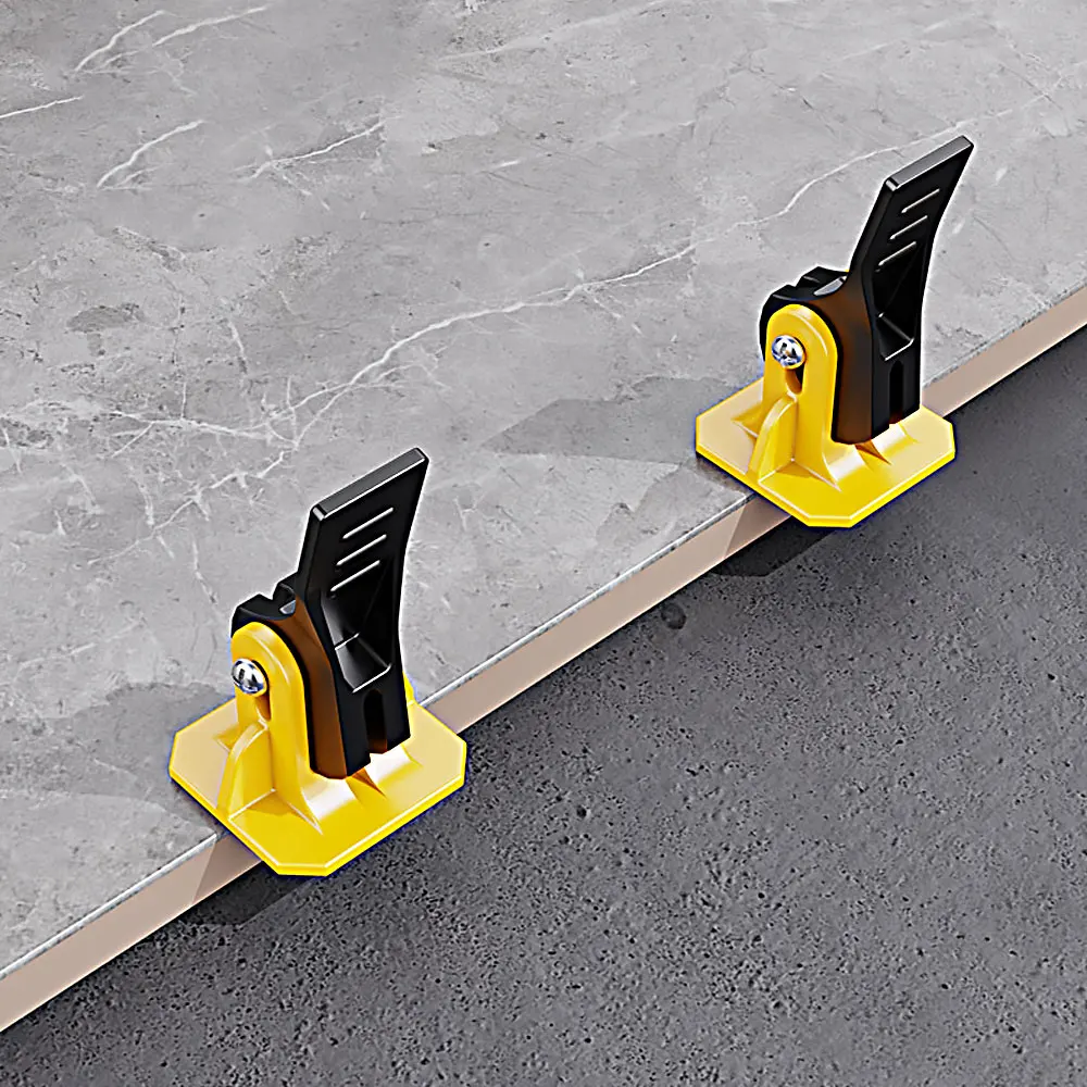 

50 Pcs Push Button Quick Buckle Leveling Reusable Rotation Does Not Hurt Bricks Replaceable Steel Needles Durable Tile Leveler