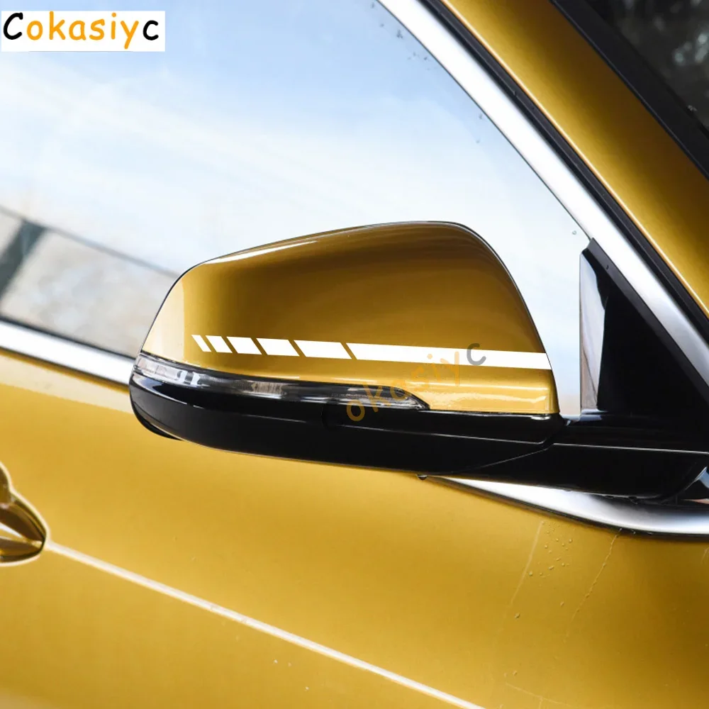 Фото Наклейки на зеркало заднего вида для BMW E28 E30 E34 E36 E39 E46 E53 E60 E61 E62 E70 E87 E90 E91 E92 E93 Стайлинг виниловые пленки наклейки №4