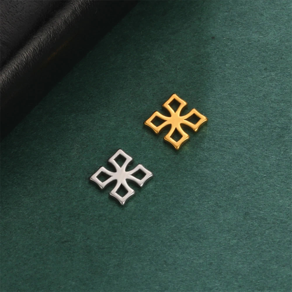 

10pcs/ Lot Wholesale Geometry Charms Pendant Supplies Stainless Steel Tiny Pendants Accessories For DIY Jewelry Necklaces Making
