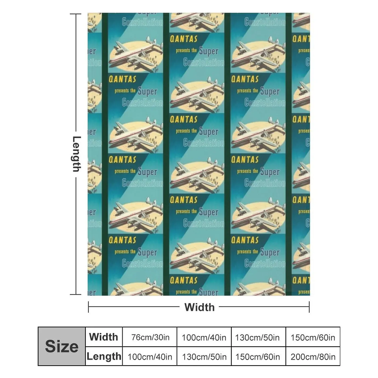 Одеяло Qantas Constellation 1951 года большие одеяла для сна