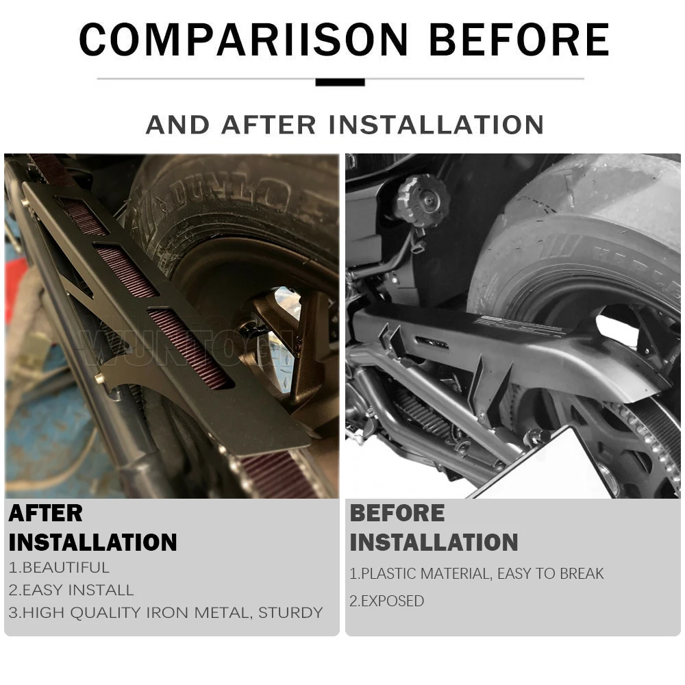 Защита цепи мотоцикла направляющая шкив стабилизатор защитная пластина для