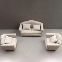 wooden sofa model creative lightweight miniature 112 scale dolls house furniture couch scene props dollhouse sofa mini sofa