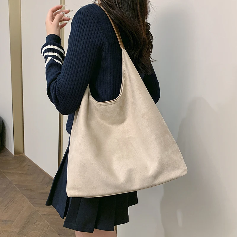 Ретро сумка для матери и ребенка замшевая бархатная подмышек женская большая