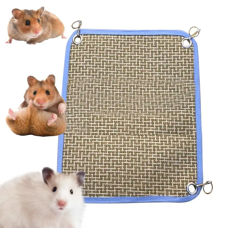 

Hamster Swing Hammock Pet Swinging Bed Small Animal Hammock Cooling Mat Multipurpose Delicate Cooling Summer Small Pet Hammock
