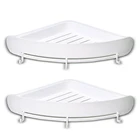 Угловые полки для хранения ванной комнаты, настенный органайзер, стена для хранения шампуня и душа, 12 шт.