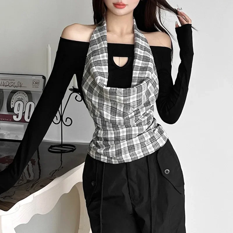 Стиль Европы и США осенний новый женский модный клетчатый шарф стильный цветной