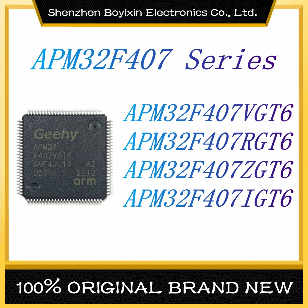 

APM32F407VGT6 APM32F407RGT6 APM32F407ZGT6 APM32F407IGT6 New Original Genuine IC Chip (MCU/MPU/SOC)