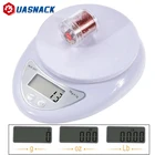 Портативные Кухонные весы 5 кг, электронные весы с ЖК-дисплеем, цифровые весы для почтовых продуктов, кухонные весы для измерения веса