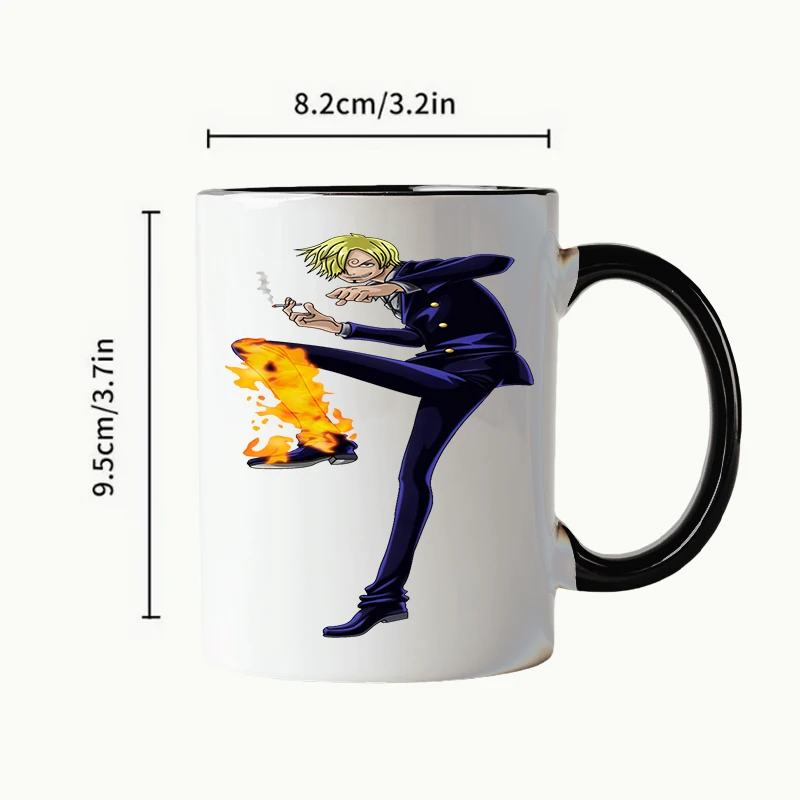 1 шт. аниме ONE PIECE мультфильм Луффи Ророноа Зоро керамическая кружка Sanji Kawaii Ctue