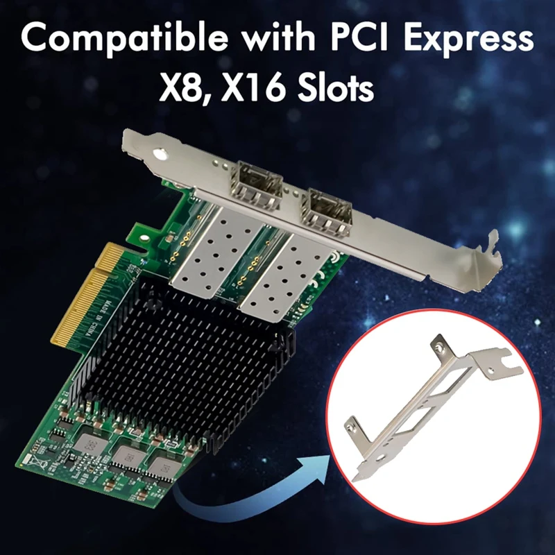 Сетевая карта ST7321 для Broadcom Netxtreme BCM57810 оптическое волокно LC 10 Gigabit Ethernet