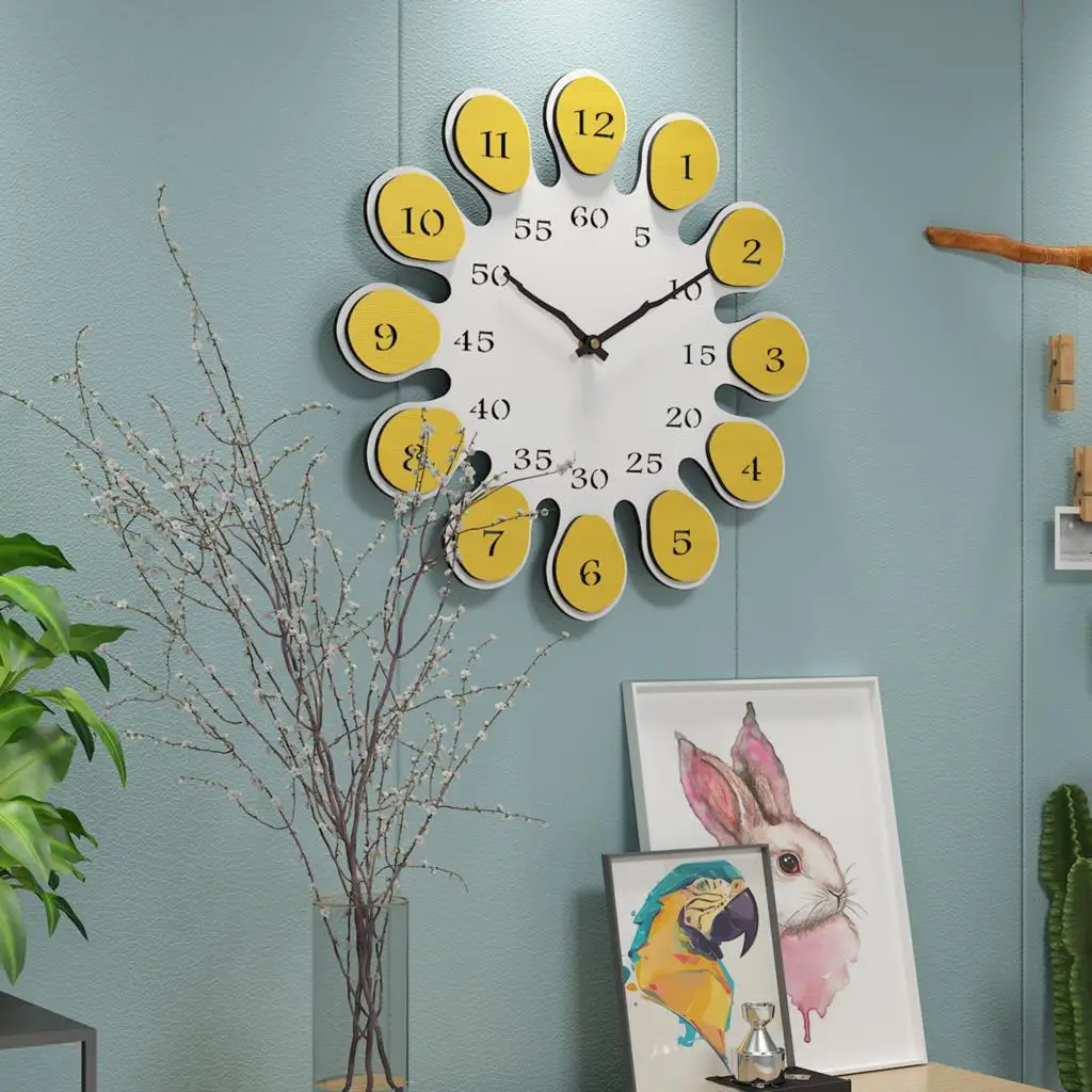 

Creative Nordic style special-shaped personality clock wall hanging home bedroom simple living room decoration wall clock