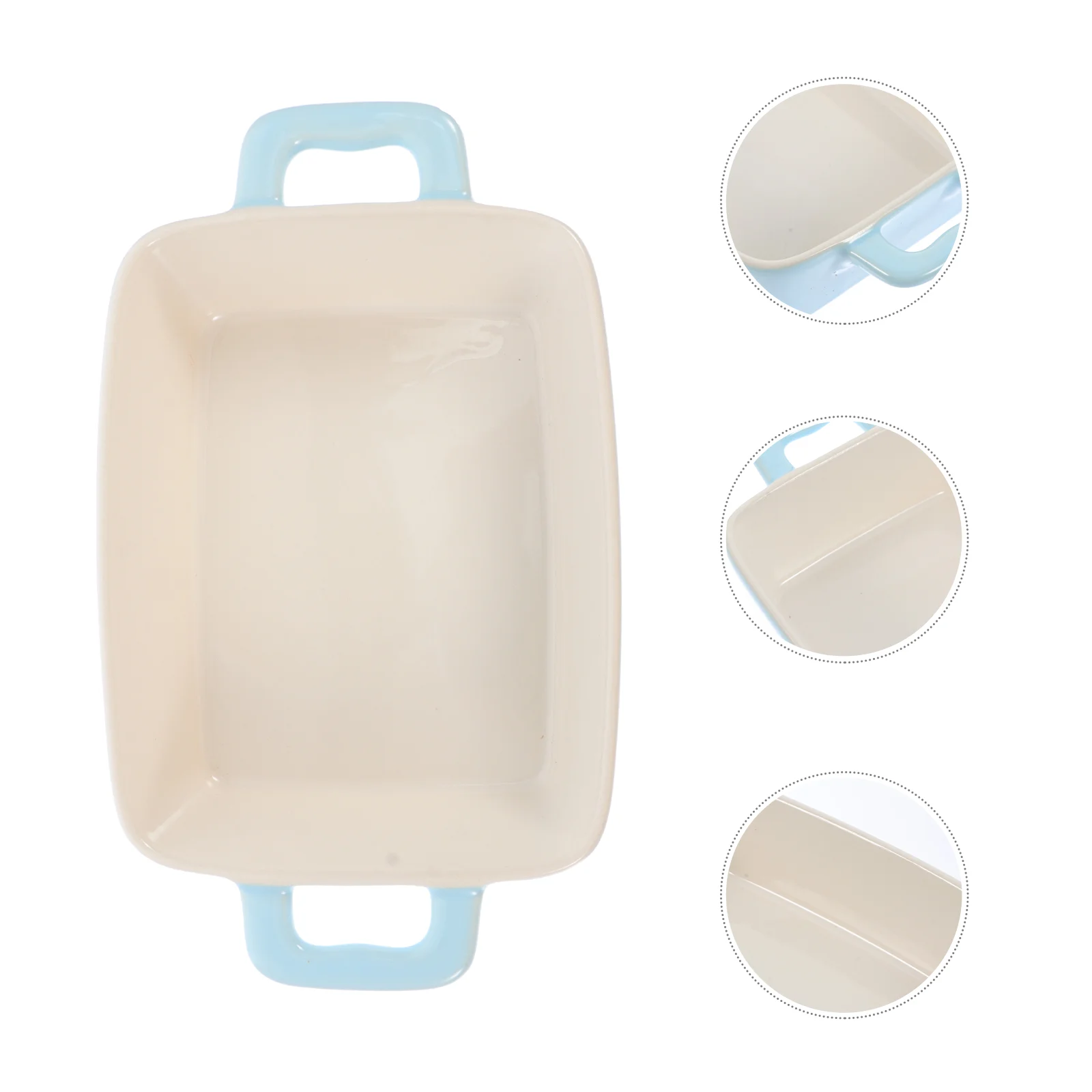 

Ceramic Baking Tray Ceramic Storage Plate Cheese Baked Rice Tray Baking Pan