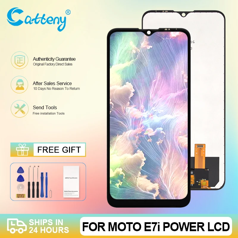 

Оптовая продажа, 6,51 дюймовый дисплей для Motorola Moto E7I Power, ЖК-дисплей с сенсорным экраном, дигитайзер в сборе, замена, бесплатная доставка