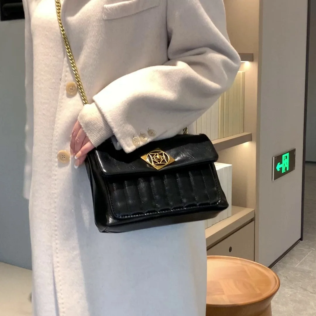 

Advanced Simple Bag Women's 2022 Autumn and Winter Fashion One Shoulder Crossbody Versatile Chain Underarm Bag