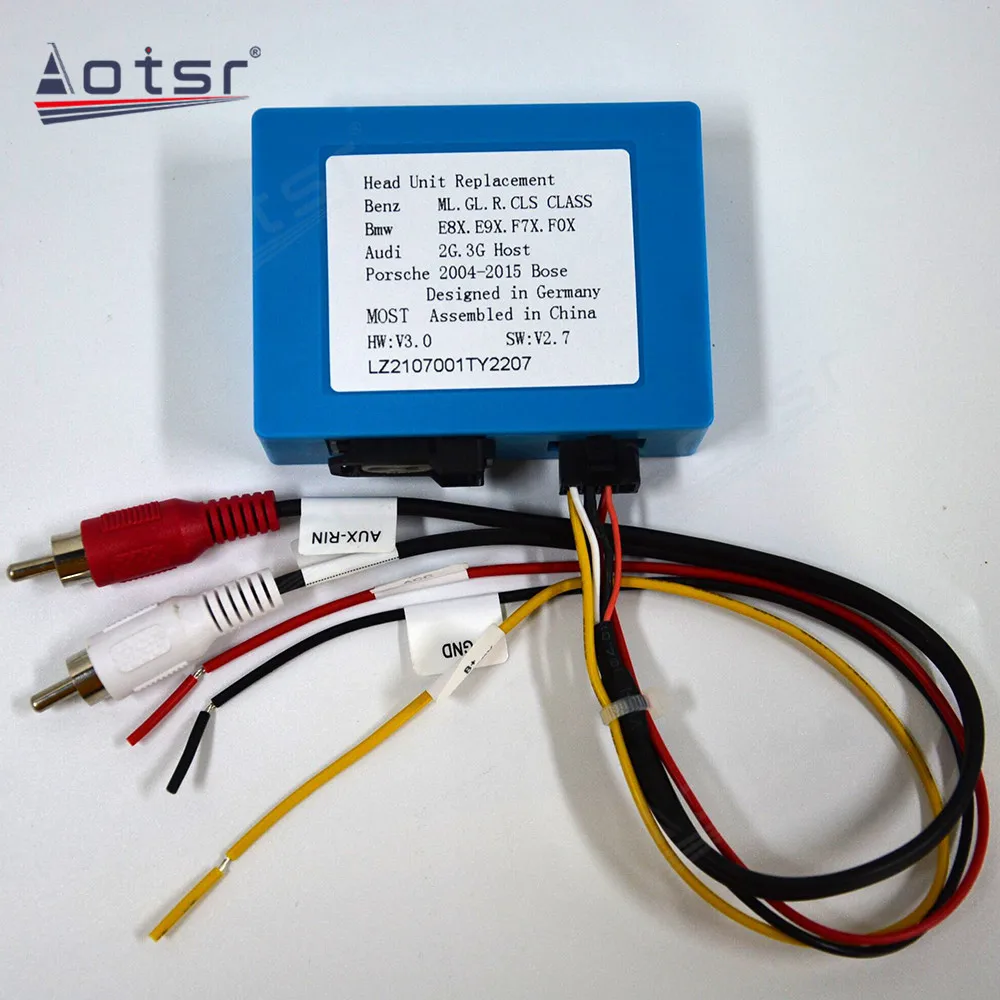 

Цифровой оптический усилитель D2B Bose, хост-автомобиль для BMW Audi Porsche Mercedes Benz ML GL R CLS Class Android, декодер, адаптер