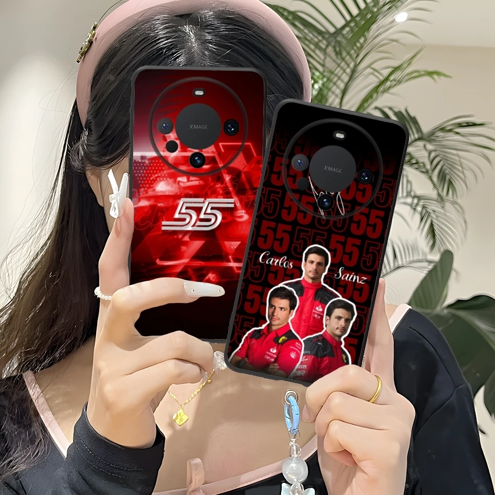 F1 Карлос Sainz Чехол для мобильного телефона Huawei Mate 60 50 40 30 20 10 Pro Plus Lite E 5G черный