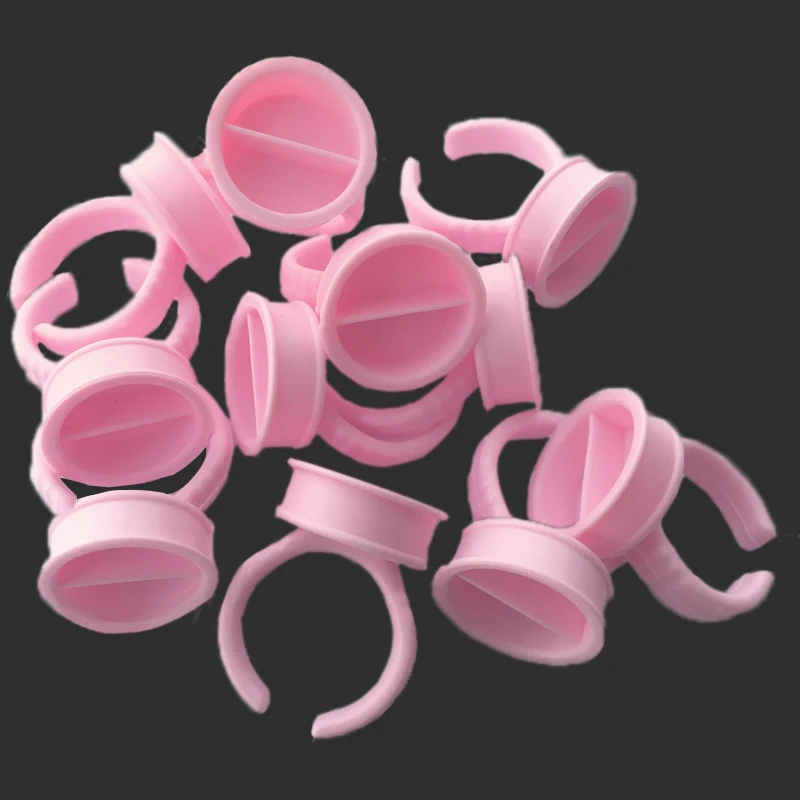 

500pcs Pink Ring Cups Disposable Tattoo Pigments Ink Cups Holder Microblading Permanent Makeup Accesories Tattoo Supply