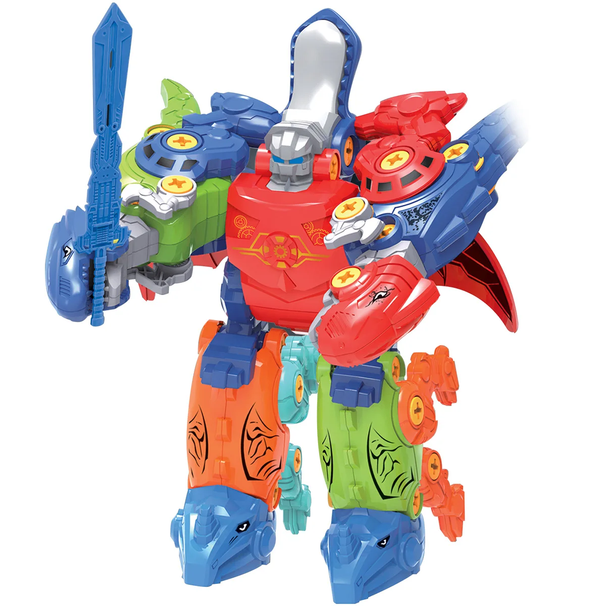 

Take Apart Dinosaur Robot Toy 5-in-1 Dinosaur Building Toys Set STEM Educational Dinosaur Building Toys Set DIY Take Apart