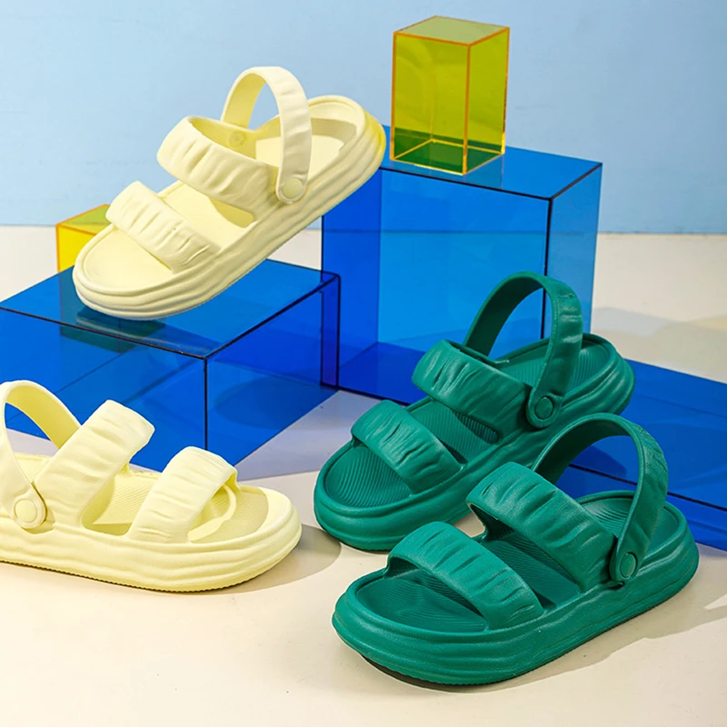 Женские шлепанцы VENTACT на толстой подошве сланцы из ЭВА пляжные сандалии с мягкой