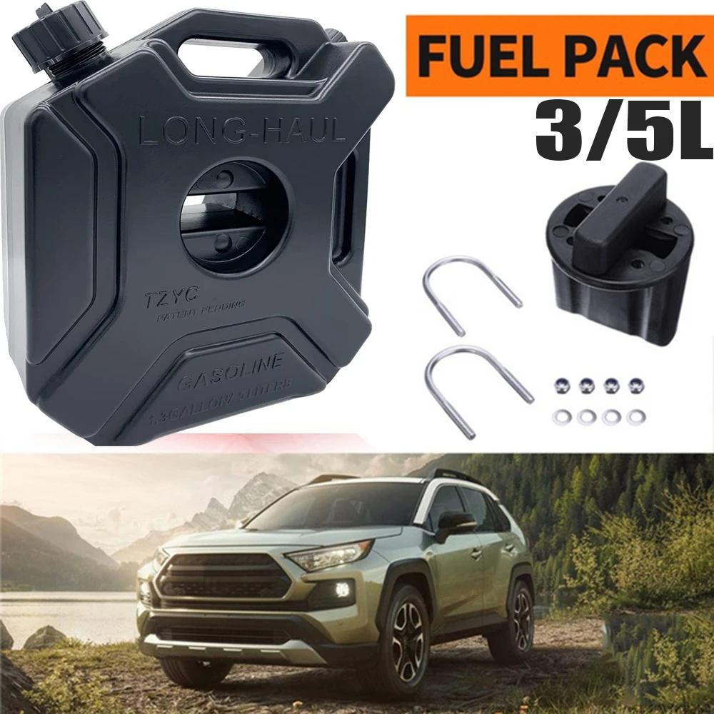 3L/5L Portable Jerry Can Gas Fuel Tank Plastic Petrol Car Gokart Spare Container Gasoline Petrol Tanks Canister ATV Motorcycle