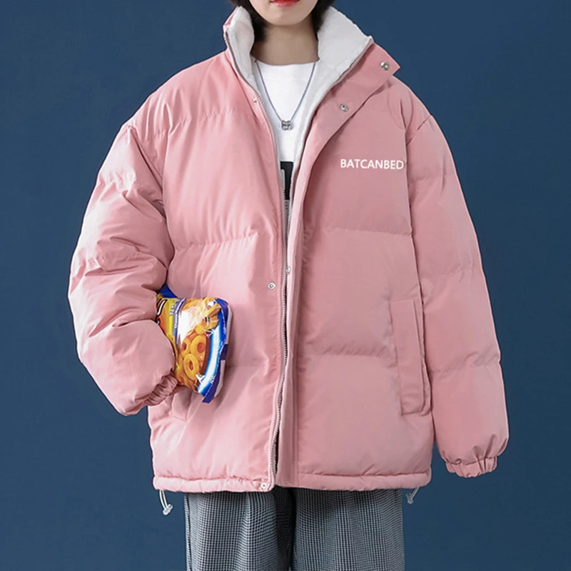 

Новая зимняя мужская Повседневная Свободная утепленная Флисовая теплая Мужская парка однотонная с воротником-стойкой уличная одежда ветрозащитные парки в стиле Харадзюку