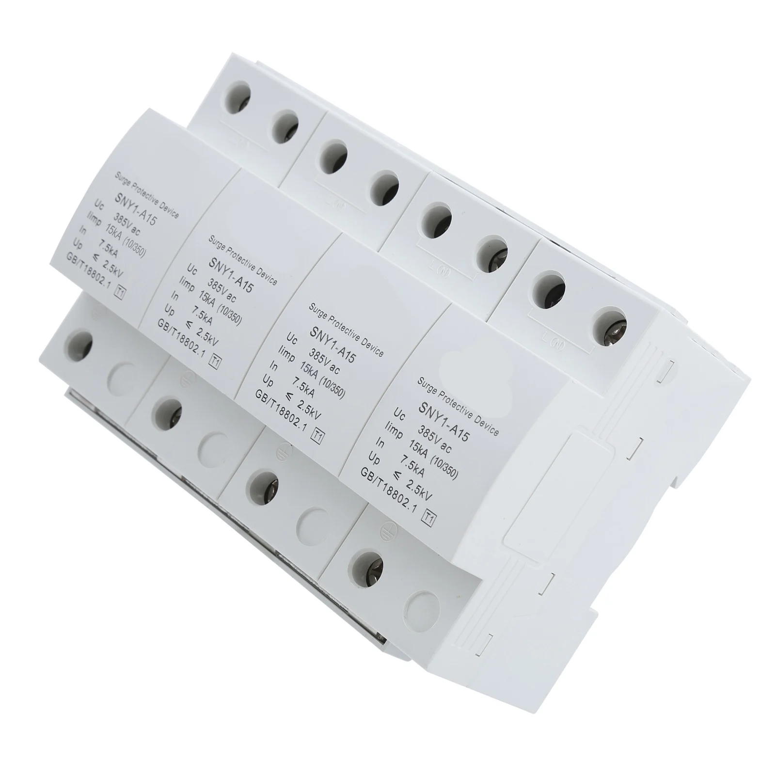 4P Сетевой фильтр разрядник AntiThunder защиты выключатель бытовой 385VAC(15KA)