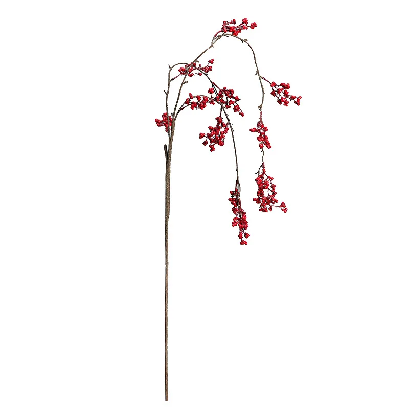 117 см красная ягода пена фрукты висит ротанг Рождество Новый год домашний стол