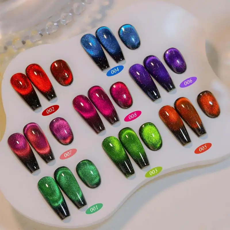

Cat Eye Gel Magnetic Rainbow Gel 8 Gem Cat Eye Glue Polish For Nail Art DIY Manicure Dreamy Starry Sky Nail Polish cosmetic