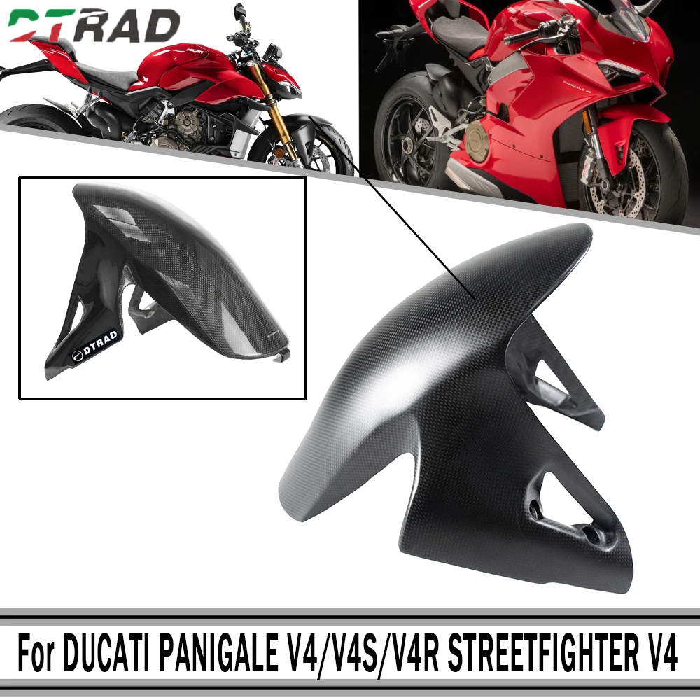 

2023 Real 3K CARBON FIBER For DUCATI PANIGALE V2 V4/V4S/V4R STREETFIGHTER V2/ V4 2020-2023 Motorcycle parts front mudguard