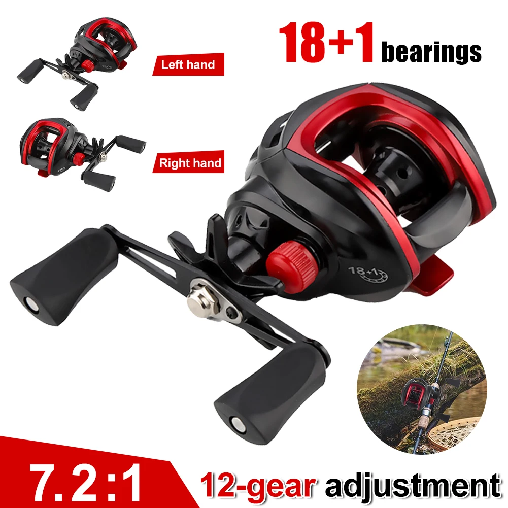 7.2:1 18+1bb Max 10kg Spool Freshwater Saltwater Reservoir Carp Beach Fishing Reels Tool