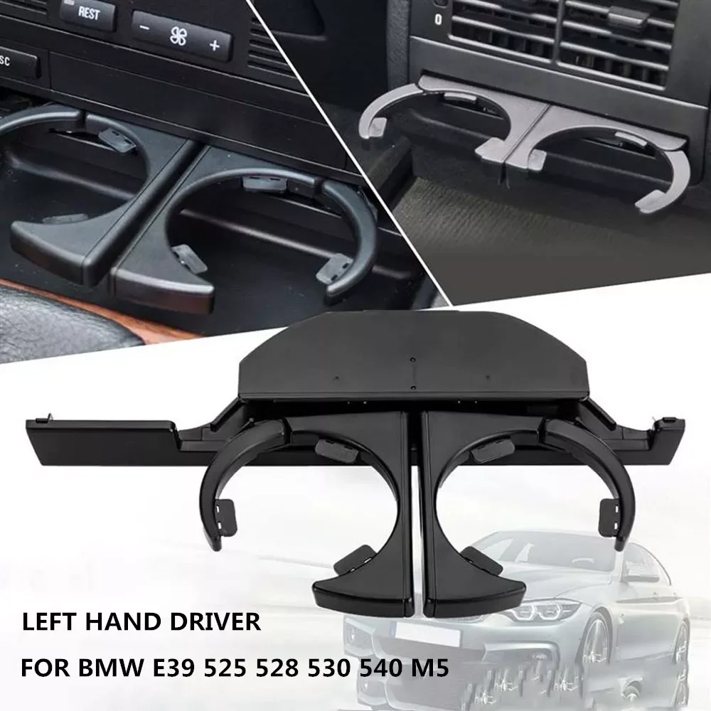 

Car Dash Mounted Console Cup Holder Front Left/Right Retractable Drinks Holder for BMW E39 525i 530i 540i M5 1995-2006