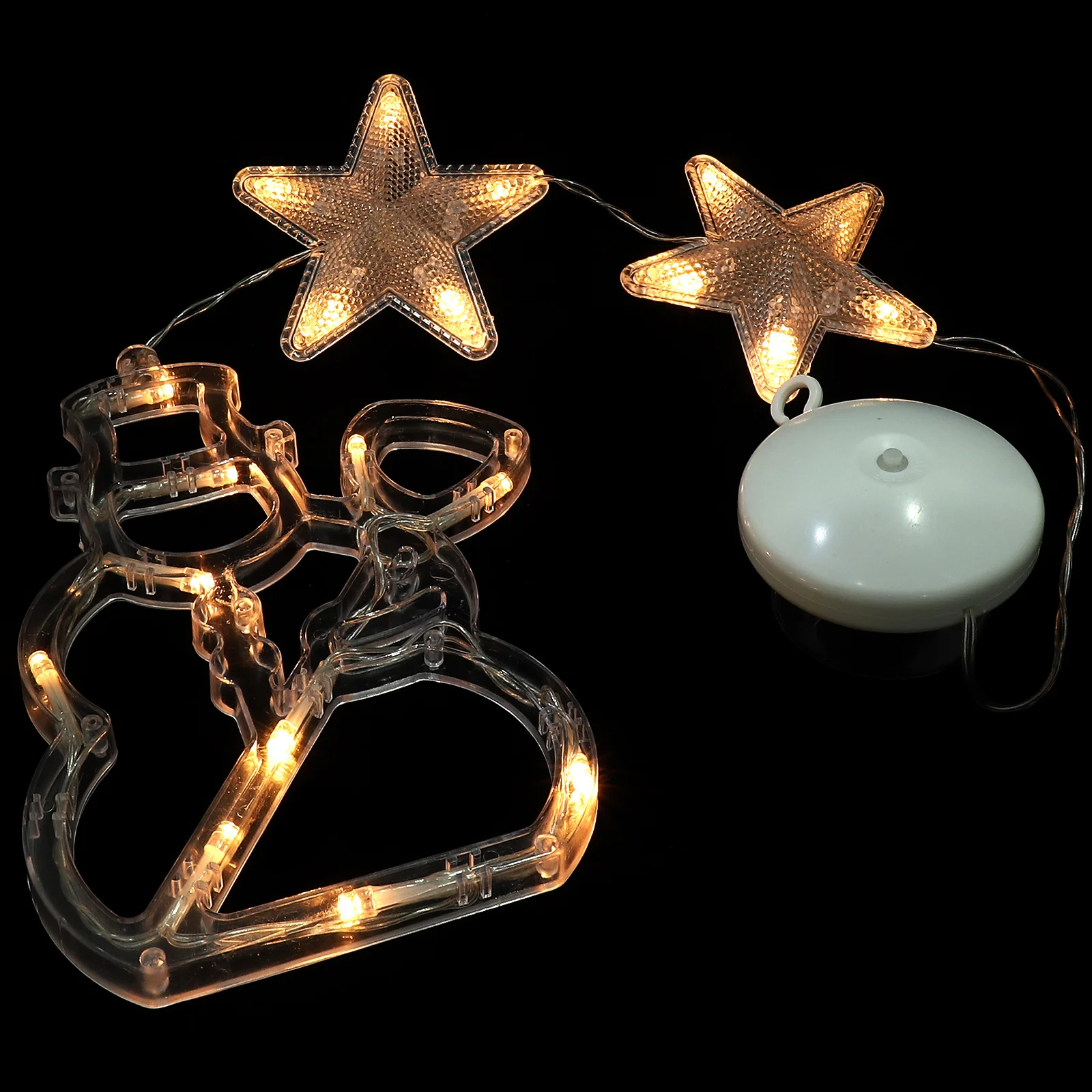 

Suction Light Pendant Christmas Window Hanging Lights Home Decor Decorative Stars LED Party Decorations Indoor Curtain