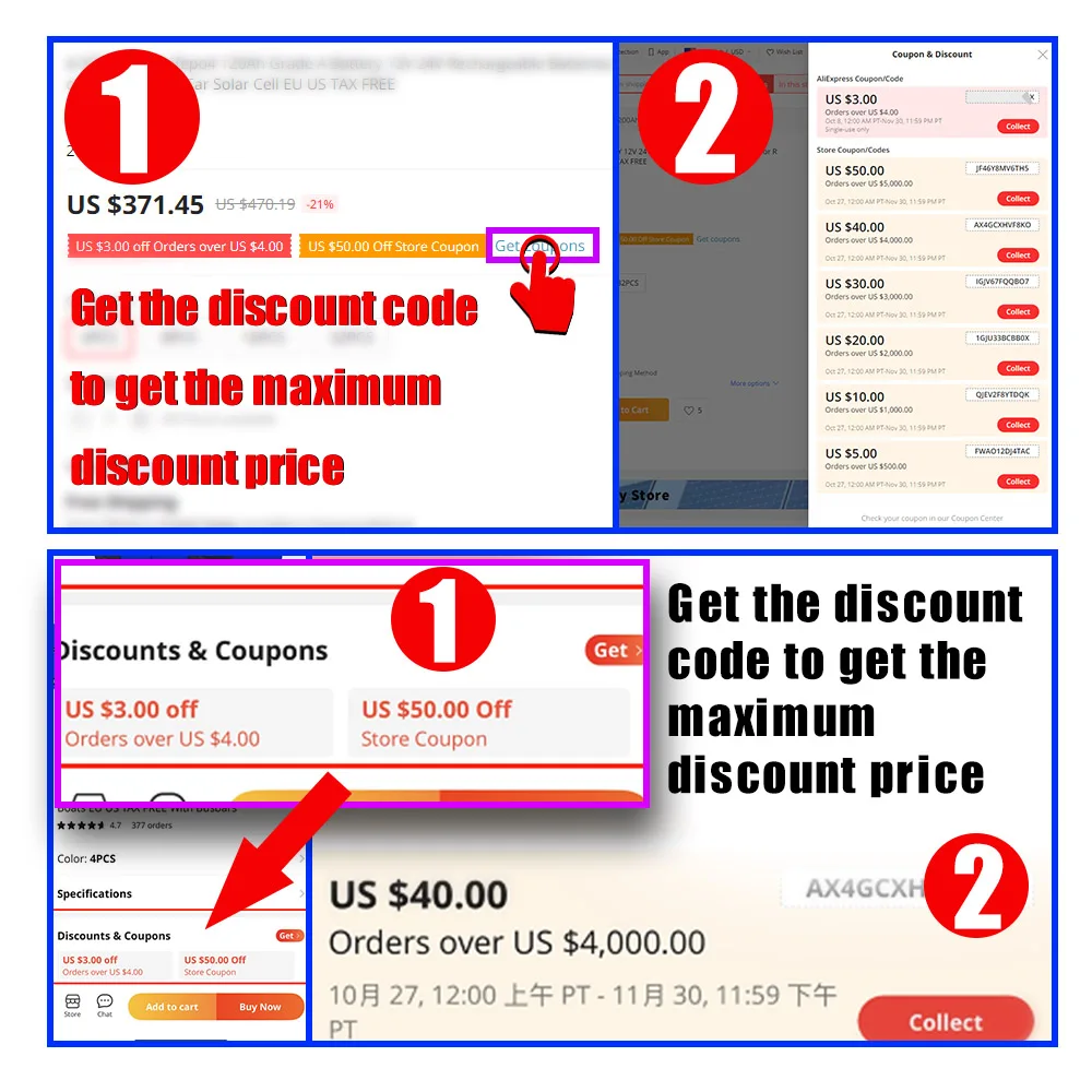 NEW 4/8/16/32PCS 3.2V Lifepo4 200AH Battery DIY High Capacity Rechargeable Batteries Pack For RV Golf Cart Cells EU US duty free