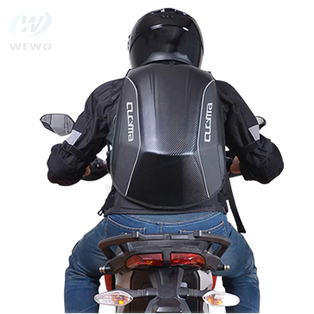 

Сумка для мотоциклетного шлема из углеродного волокна, водонепроницаемый мотоциклетный рюкзак, расширяющийся чемодан для мотоцикла, дорож...