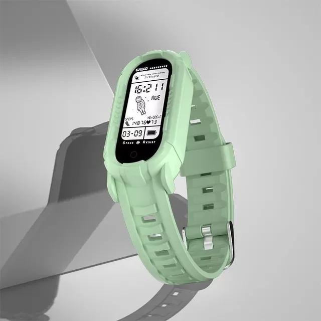 

Strap For Xiaomi Mi Band 5 6 Transparent Silicone TPU Resin Strap For Amazfit Band 5 Mi Band 6 5 Miband 4 3 5 6Wristband