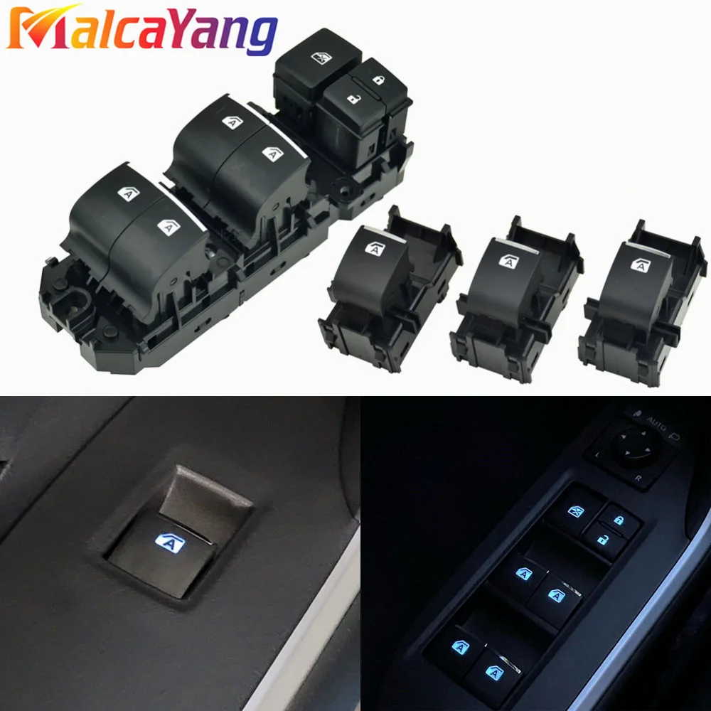 

Single & Master Power Window Switch Control Button LED Light For Toyota Camry Corolla C-HR 2018-2020 & RAV4 2019 2020 2.5L 3.5L