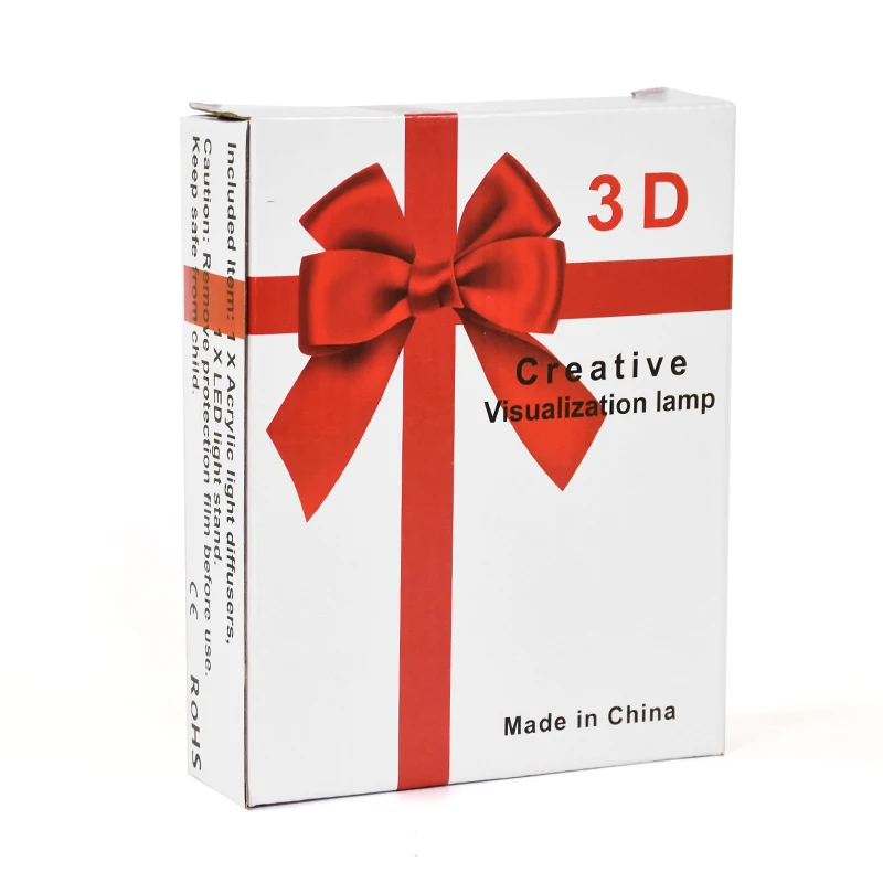 Прозрачные светящиеся светодиодные ночные огни USB светящийся акриловый ночник